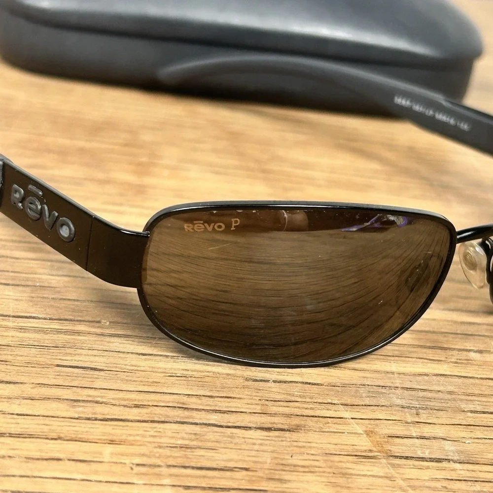 Vintage Revo 3067 001/J7 Polarized H2O Lens Black/Gray Sunglasses 60-16-125mm